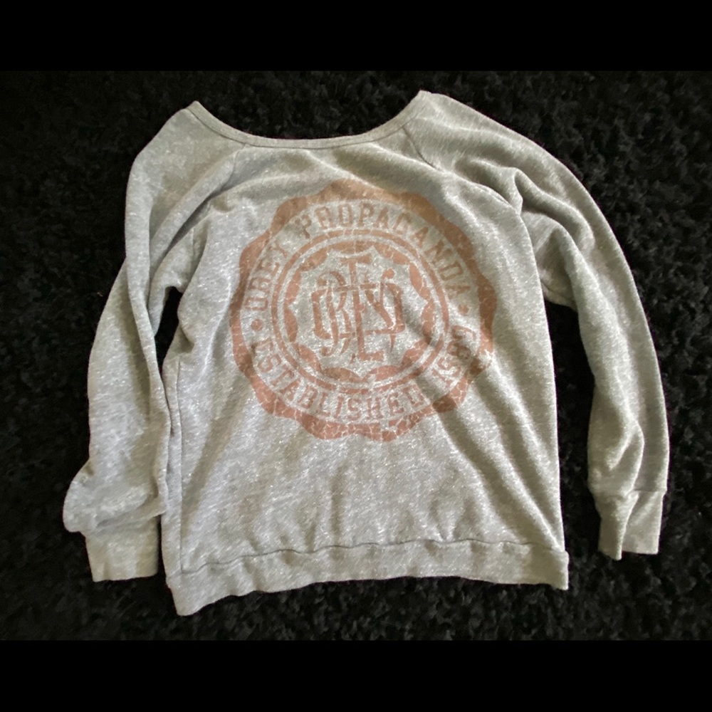 obey propaganda scoopneck sweater